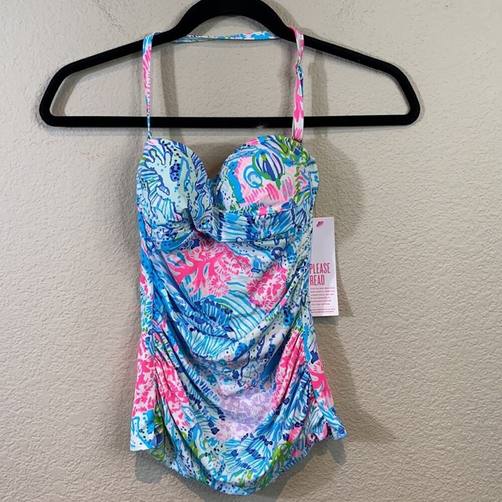 Lilly Pulitzer Flamenco Tankini Top - Picture 2 of 12